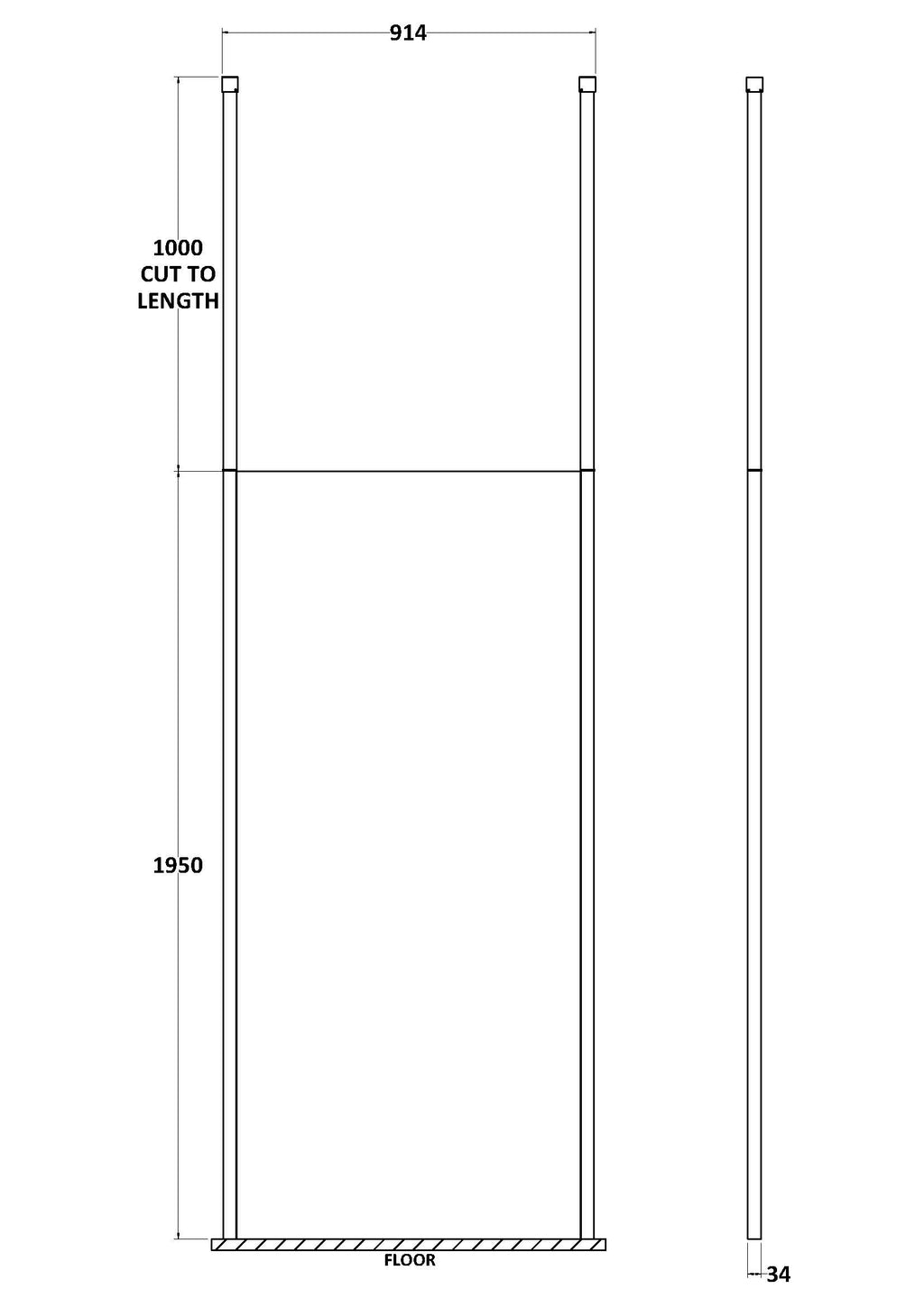 Modern bathroom partition with waterproof and durable design, ideal for separating shower and toilet areas for enhanced privacy and functionality.