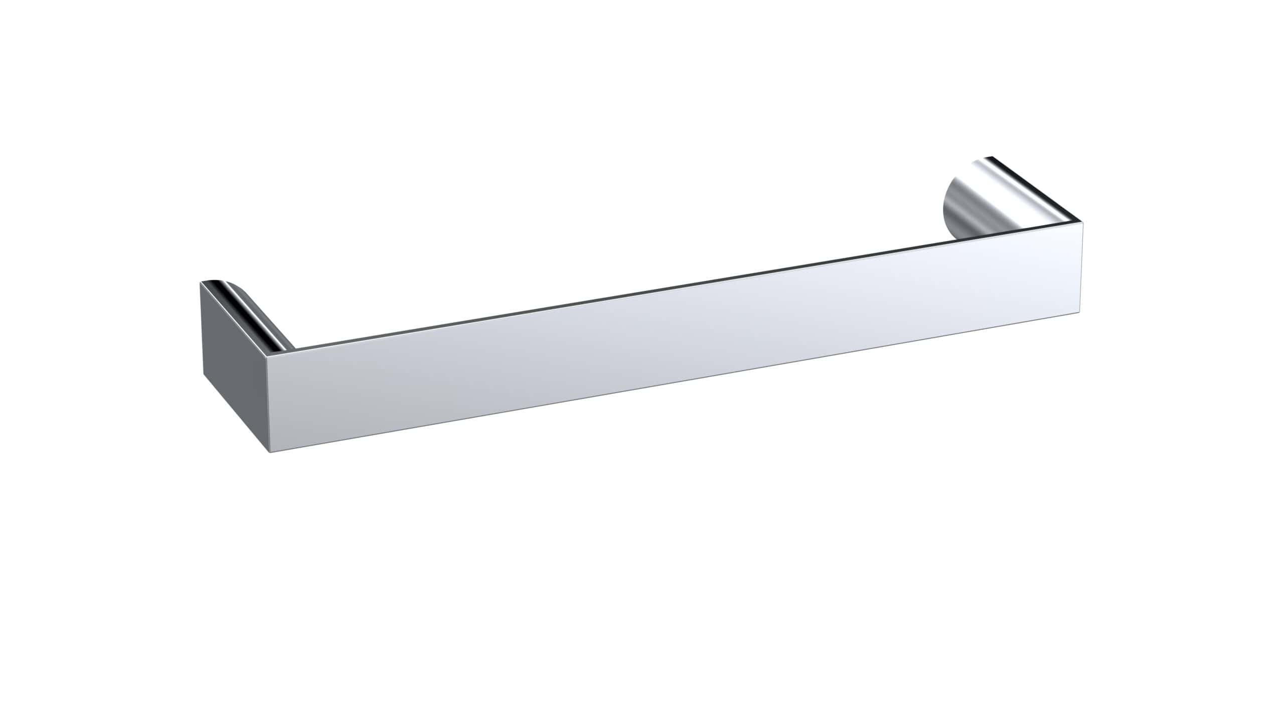 Polished chrome towel rail for modern bathrooms, durable and elegant design, ideal for bathroom heating and towel hanging solutions.