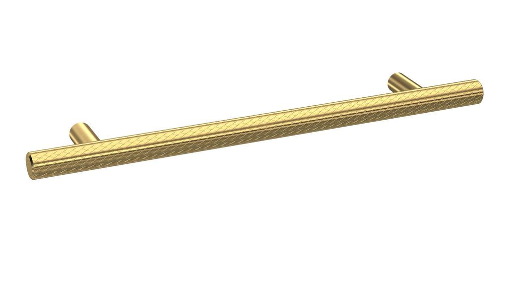 Shower grab bar with gold finish, textured for safety, ideal for modern bathroom safety features, perfect for bathroom renovation or accessibility upgrades.