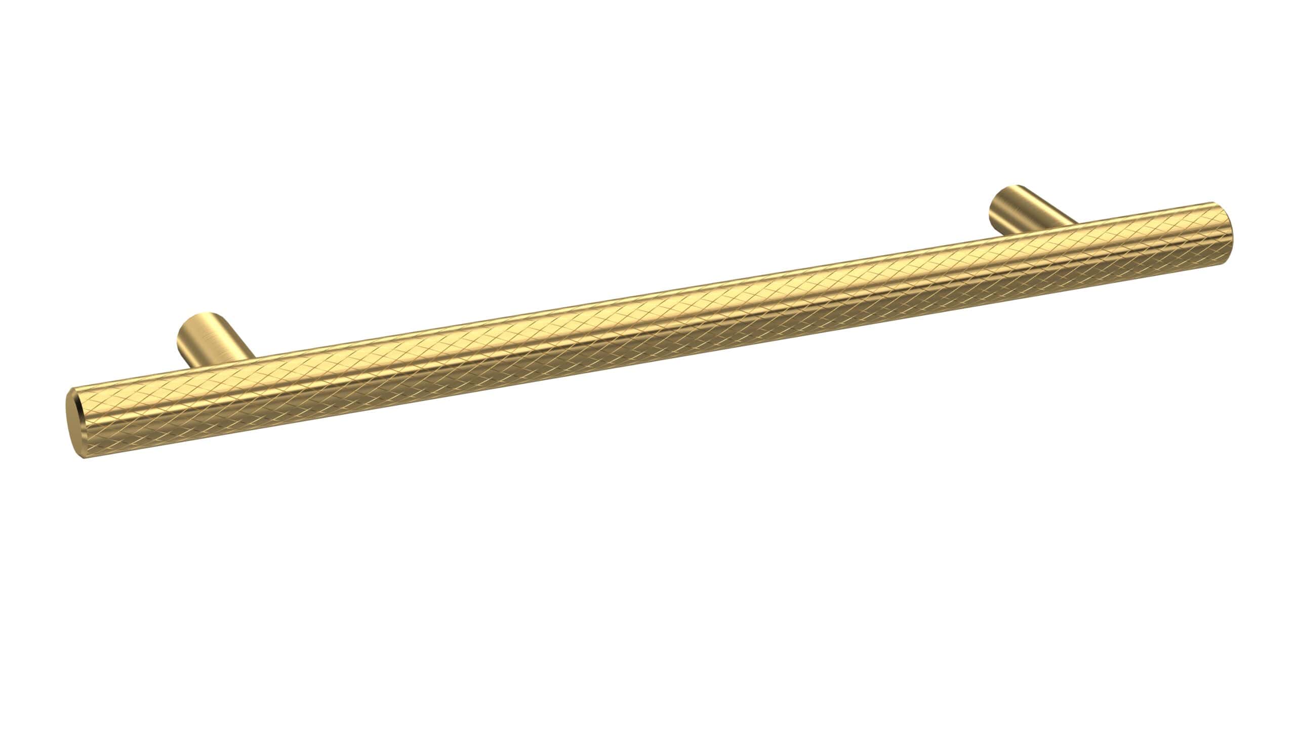 Shower grab bar with gold finish, textured for safety, ideal for modern bathroom safety features, perfect for bathroom renovation or accessibility upgrades.