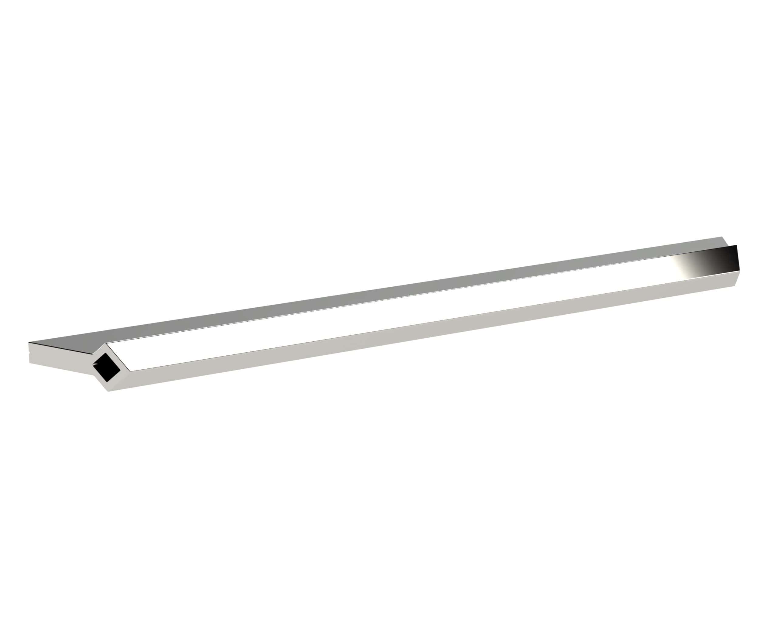Shower door handle bar, modern chrome bathroom accessory for stylish and functional shower doors, easy to install, durable steel construction, sleek design for contemporary bathrooms.