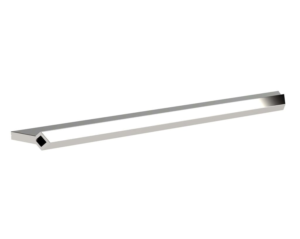 Shower door handle bar, modern chrome bathroom accessory for stylish and functional shower doors, easy to install, durable steel construction, sleek design for contemporary bathrooms.
