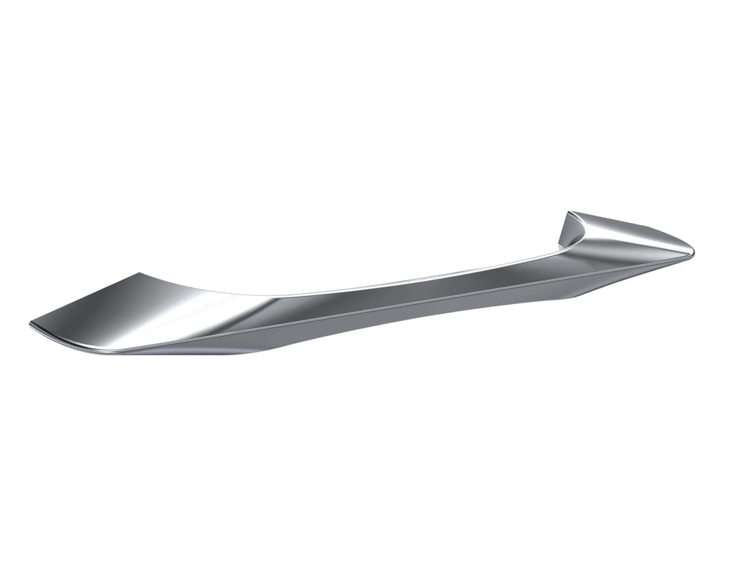 Sleek stainless steel bathroom spatula for cleaning or applying sealant, ideal for professional and DIY bathroom maintenance.