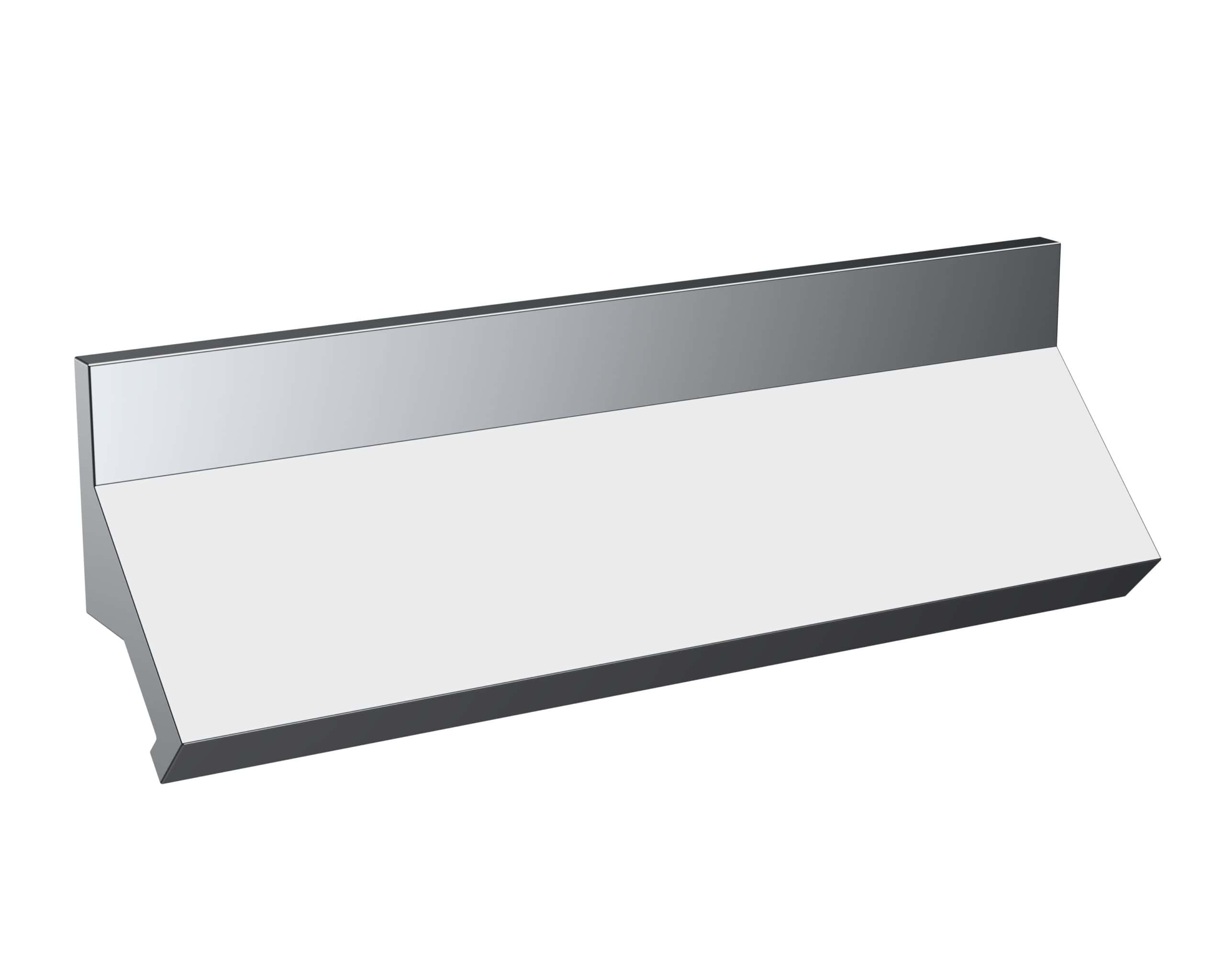 Sleek modern bathroom towel rail in chrome finish for stylish and functional bathroom storage.