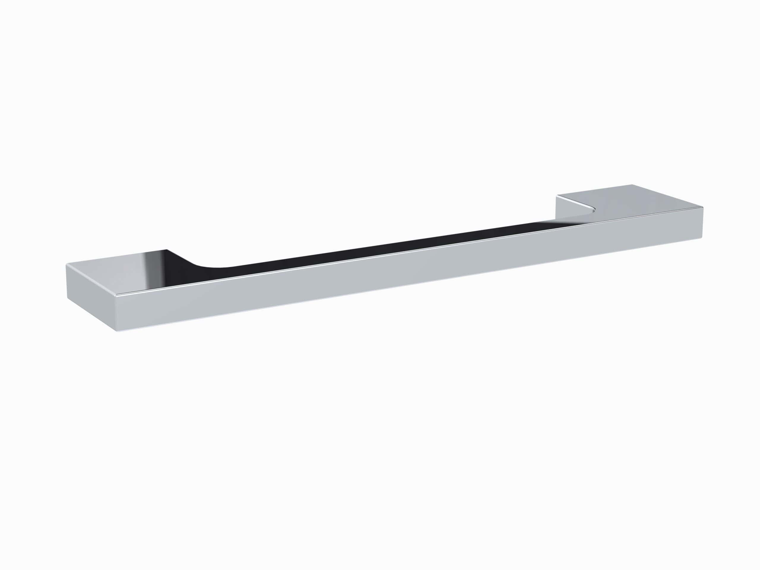 Chrome bathroom towel rail, modern silver heated towel rail for luxury bathrooms. Stylish and functional towel warmer for comfort and efficient space utilization.