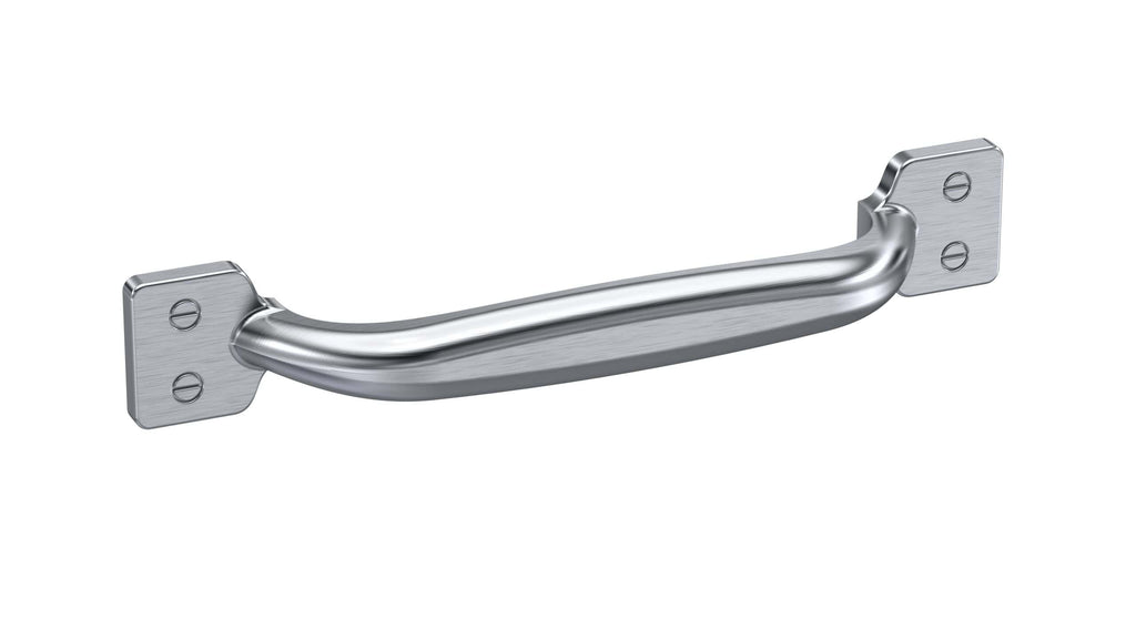 Stainless steel grab handle for bathroom safety and accessibility, ideal for disabled or elderly bathroom support.