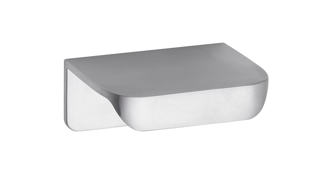 Sleek white and silver modern bathroom soap dish holder, wall-mounted for convenient access, ideal for contemporary bathrooms and kitchen sinks, durable and easy to clean.