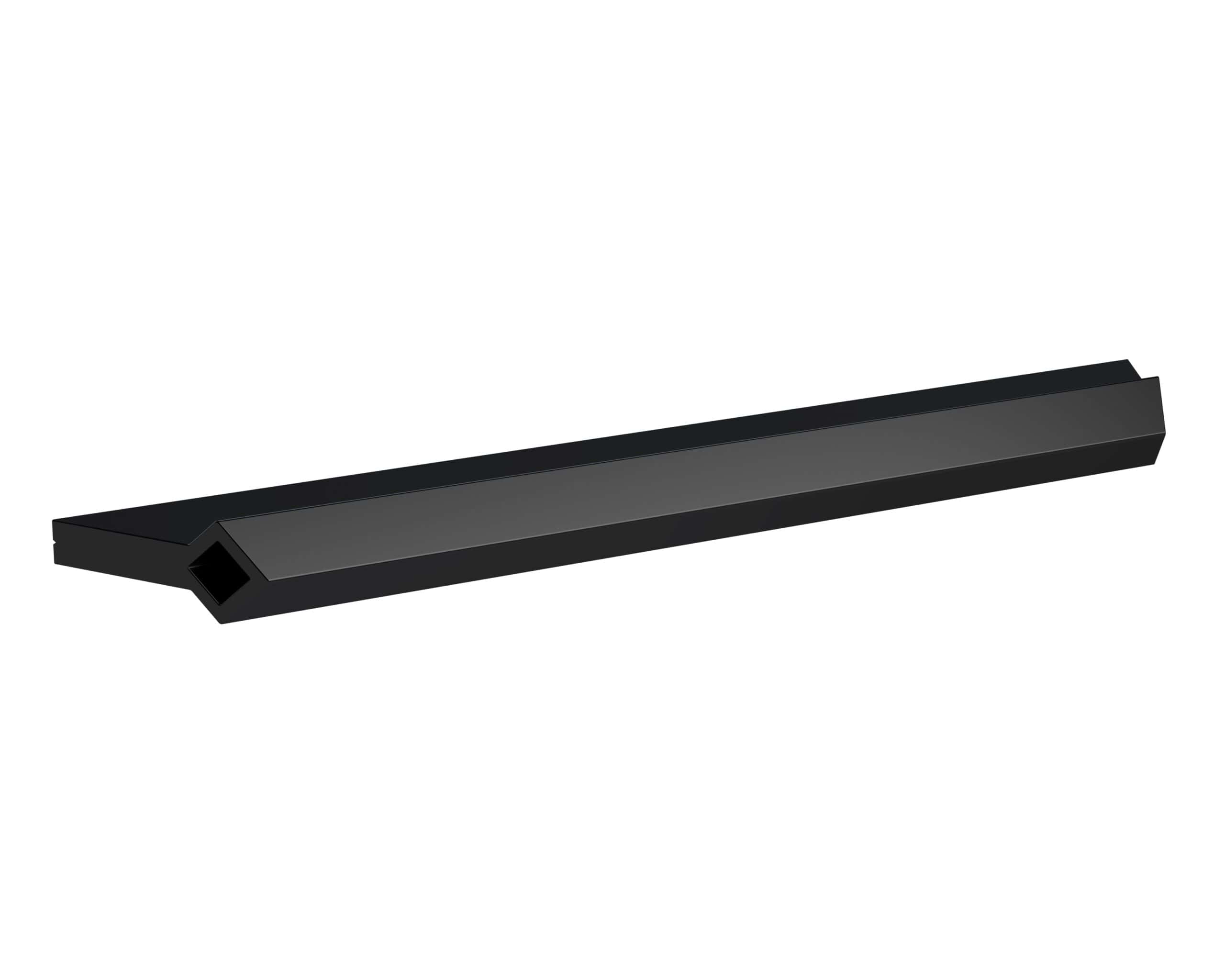 Stylish black bathroom edge trim for modern bathroom design and waterproof sealing. Perfect for shower enclosures, panels, and tiling projects, ensuring a sleek and professional finish.