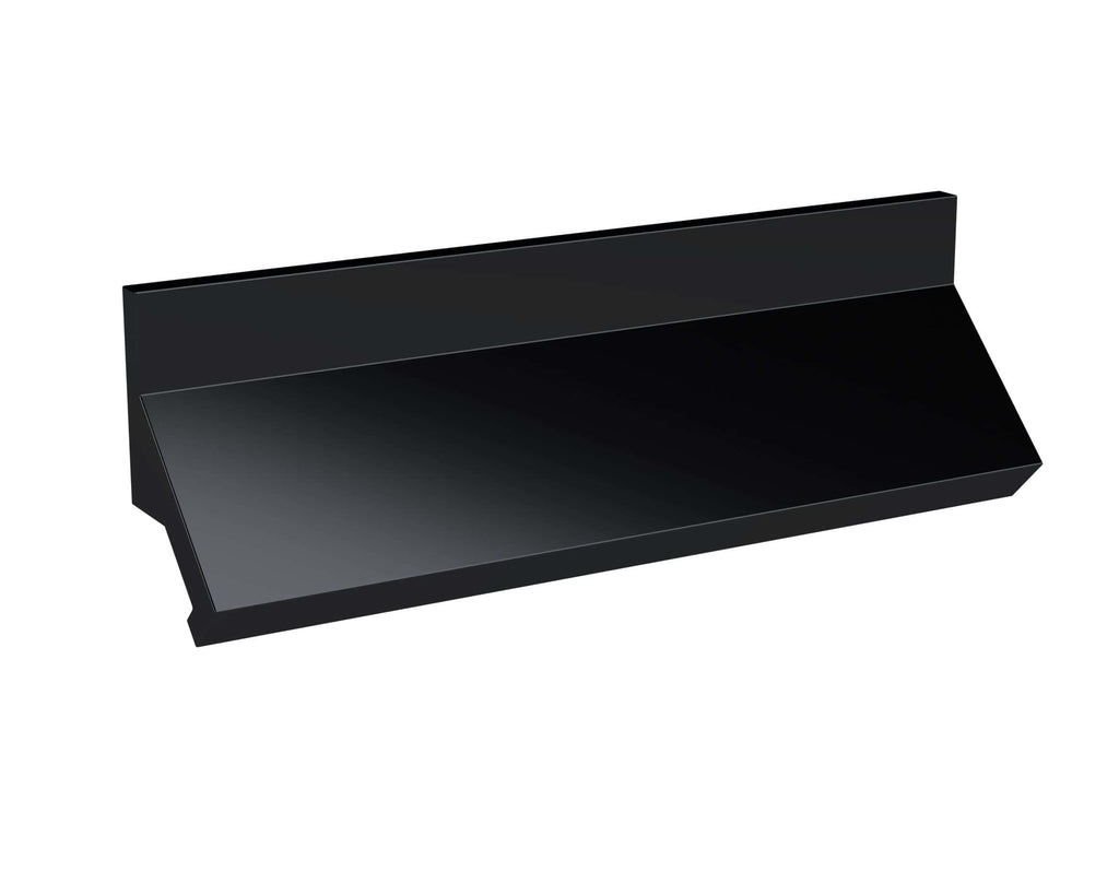 Sleek black bathroom shelf for modern Bubly bathrooms, ideal for organising toiletries and accessories. Crafted from durable materials, enhances bathroom storage with minimalist style.