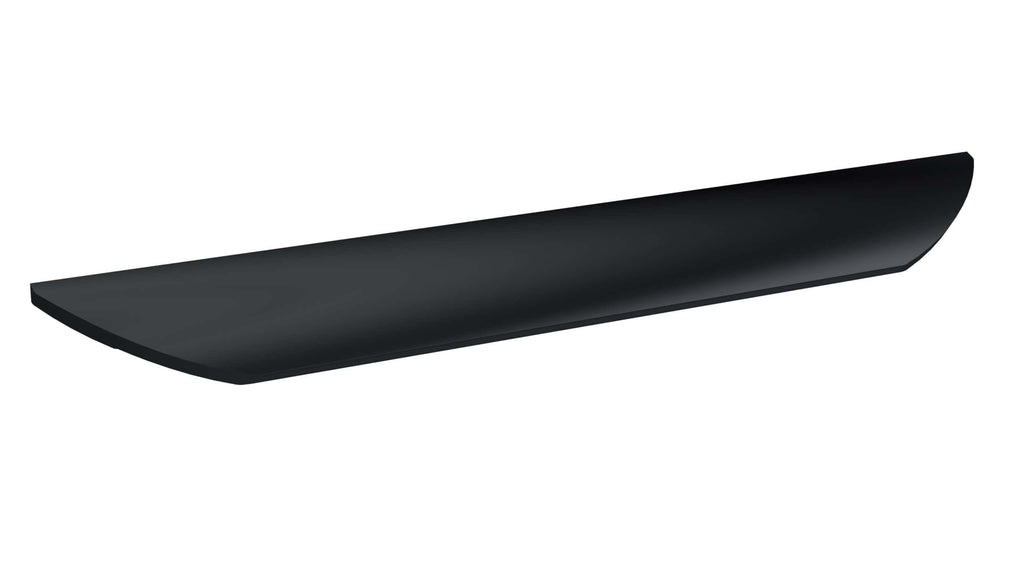 Sleek black bathroom shelf for modern bathrooms, designed for storage and organisation, enhancing bathroom aesthetics.