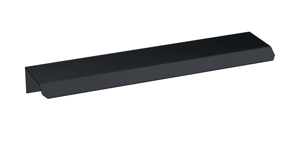 Black bathroom door handle for Bubly Bathrooms, sleek and modern design, perfect for contemporary bathroom furniture, durable and stylish hardware.