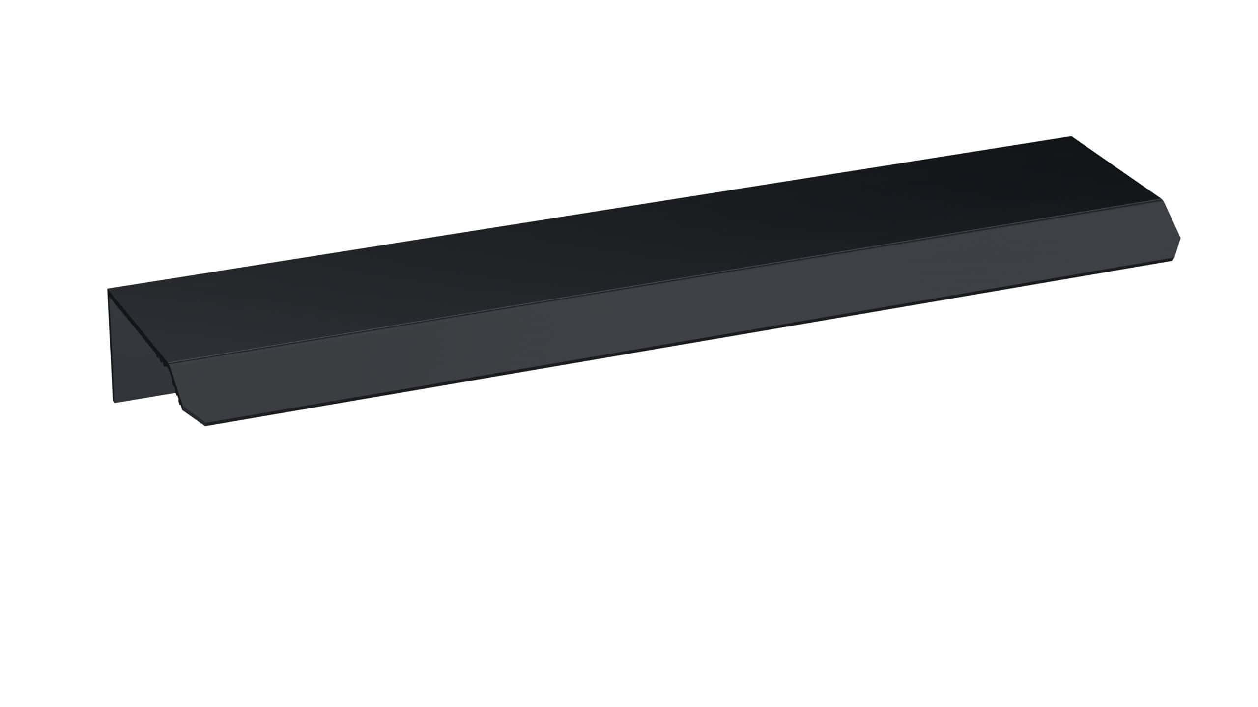 Black bathroom door handle for Bubly Bathrooms, sleek and modern design, perfect for contemporary bathroom furniture, durable and stylish hardware.