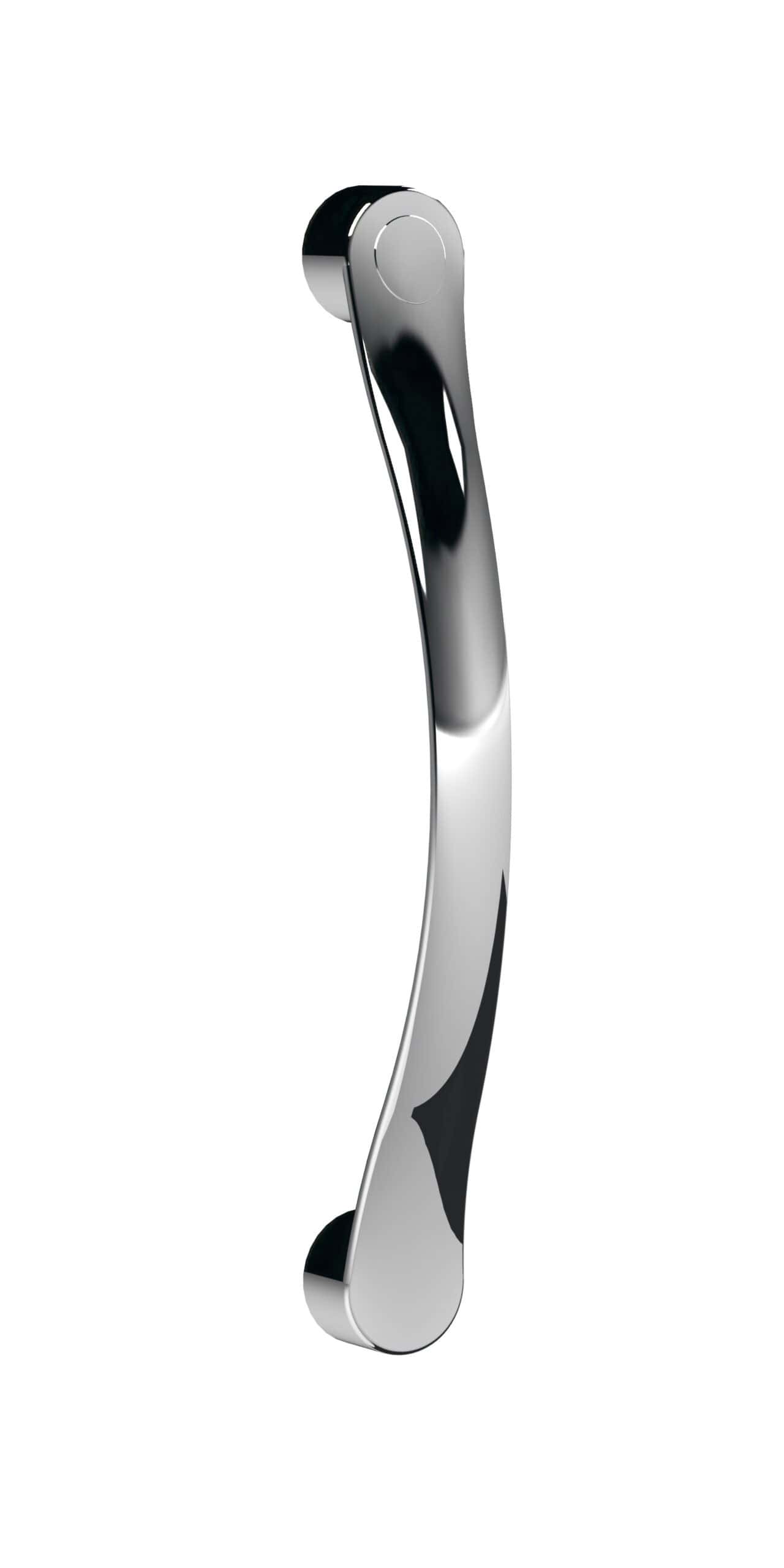 Polished chrome shower slide rail for modern bathroom shower systems.