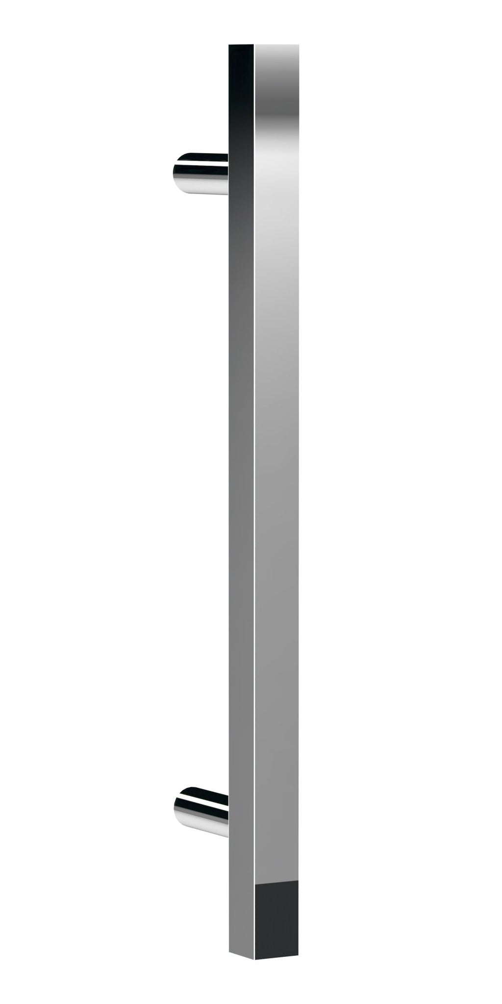 Sleek modern chrome bathroom grab bar for safe and stylish support in wet areas.