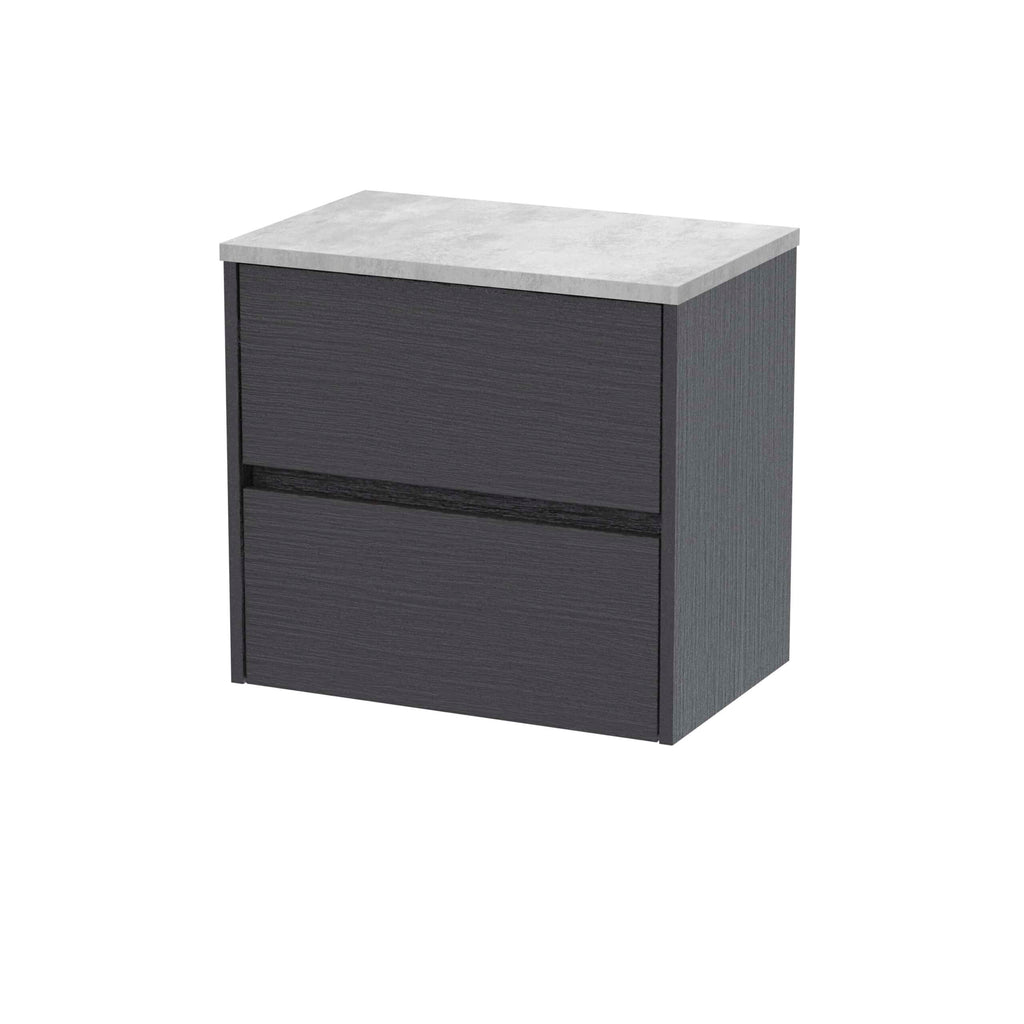 Nuie Havana 2 Drawer Wall Hung Vanity Unit With Worktop