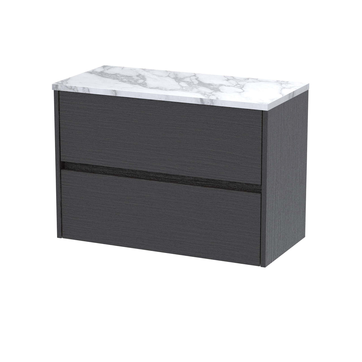 Nuie Havana 2 Drawer Wall Hung Vanity Unit With Worktop