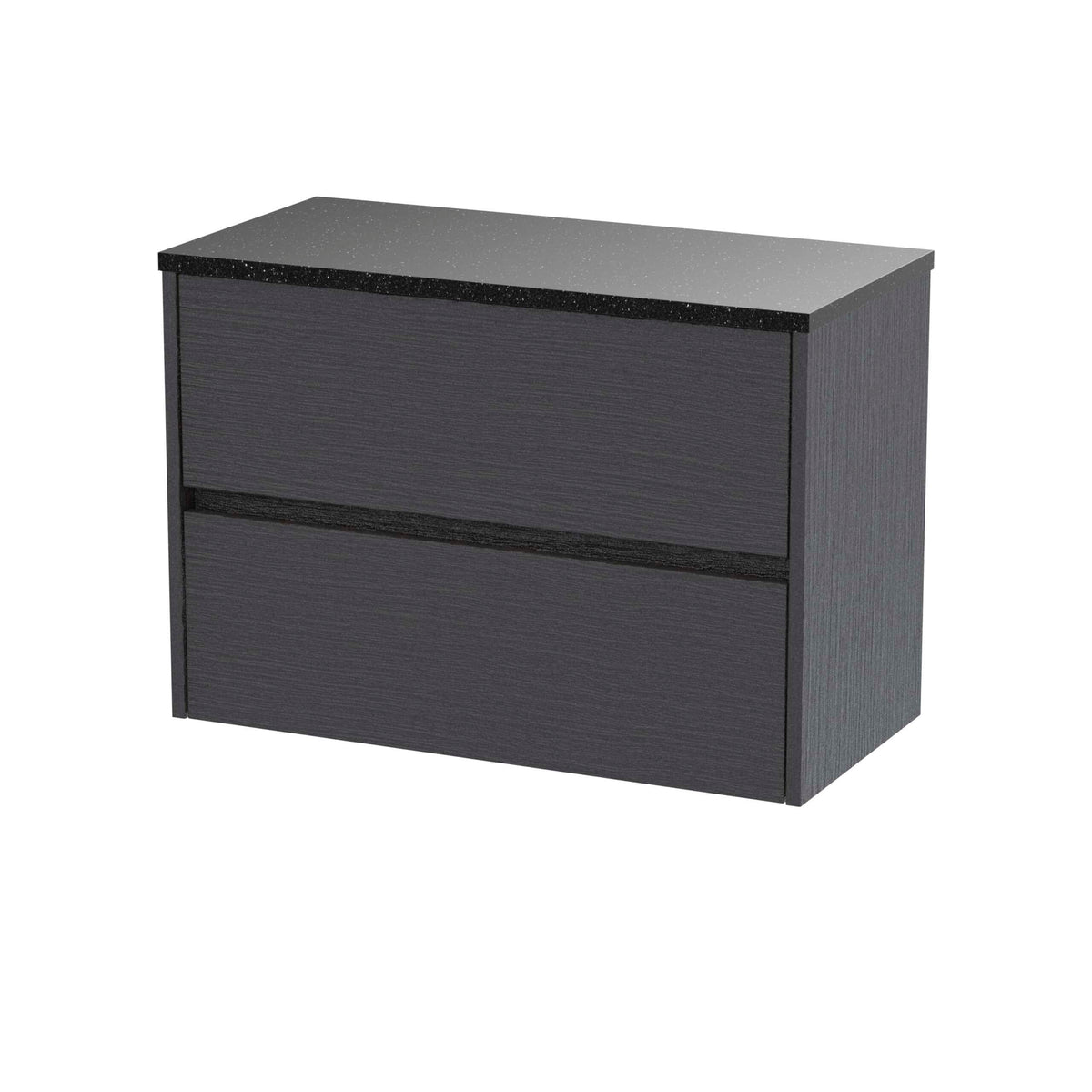 Nuie Havana 2 Drawer Wall Hung Vanity Unit With Worktop