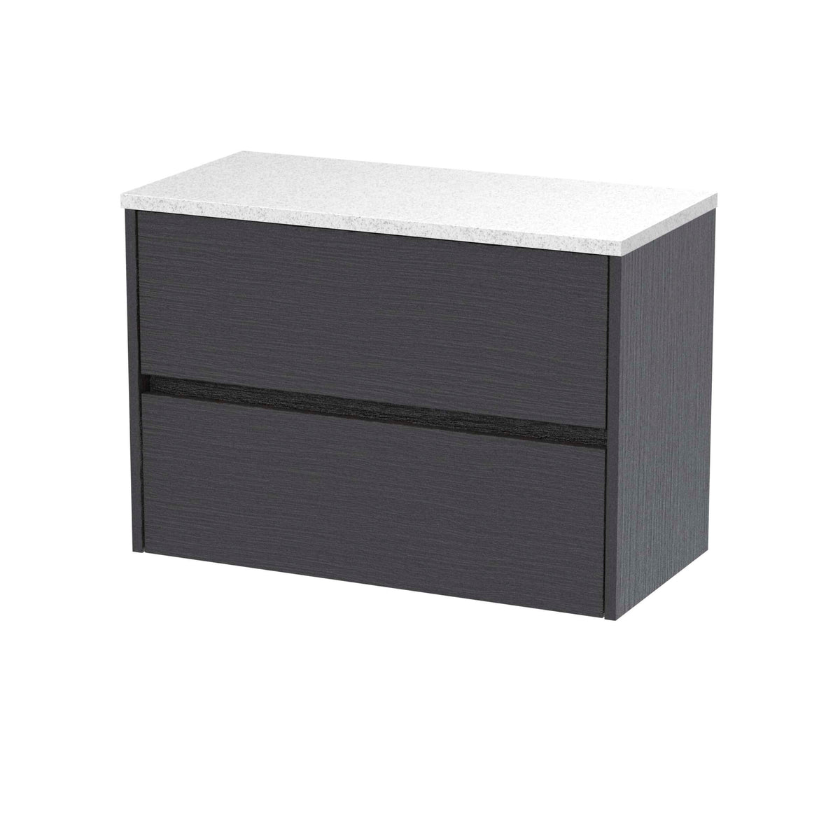 Nuie Havana 2 Drawer Wall Hung Vanity Unit With Worktop