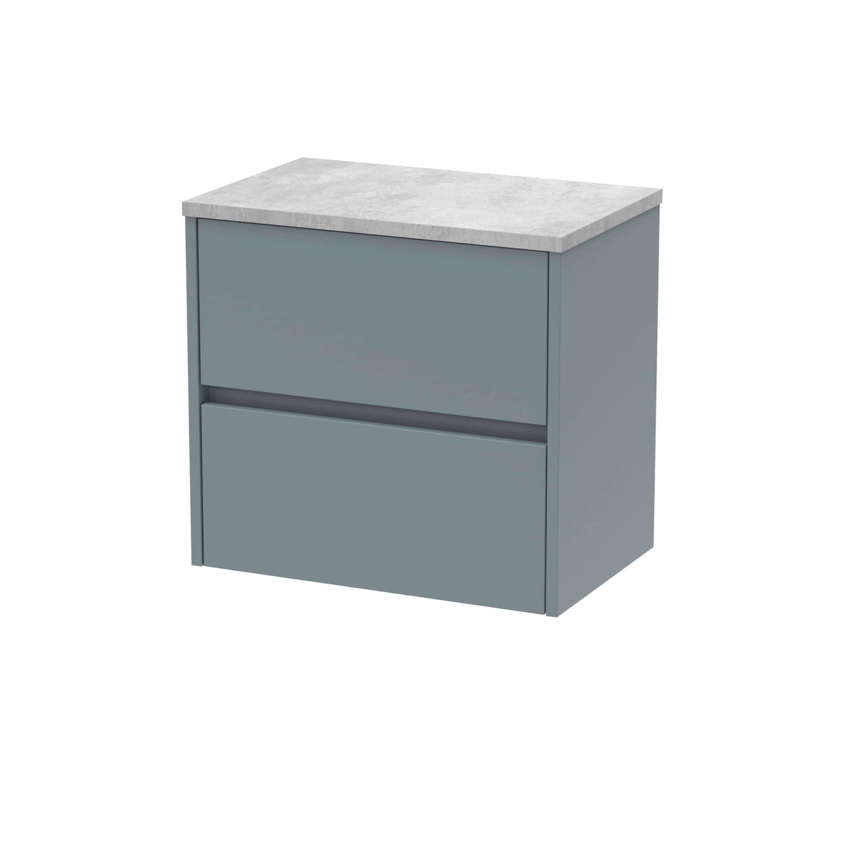 Nuie Havana 2 Drawer Wall Hung Vanity Unit With Worktop