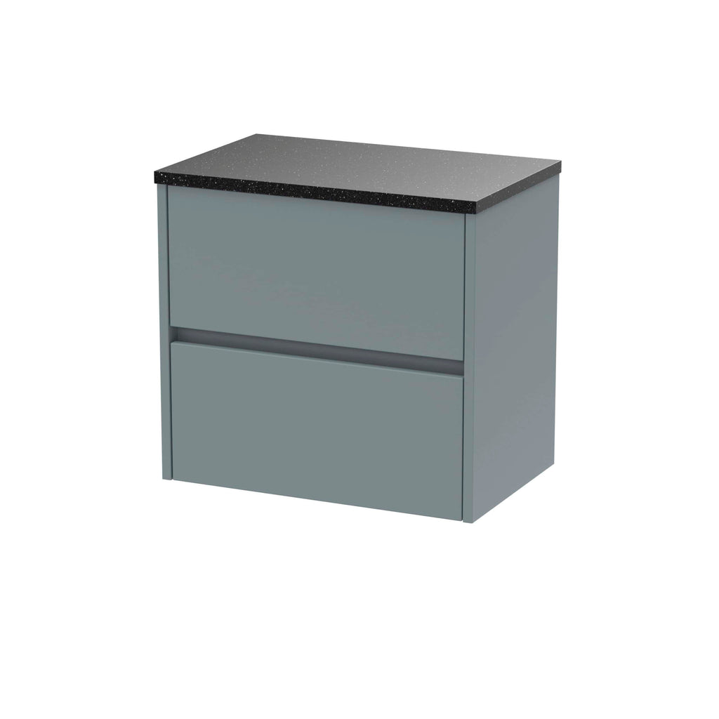 Nuie Havana 2 Drawer Wall Hung Vanity Unit With Worktop