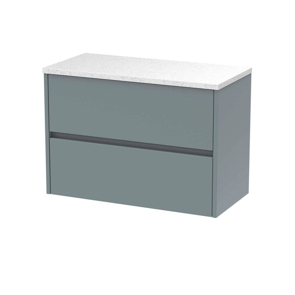 Nuie Havana 2 Drawer Wall Hung Vanity Unit With Worktop