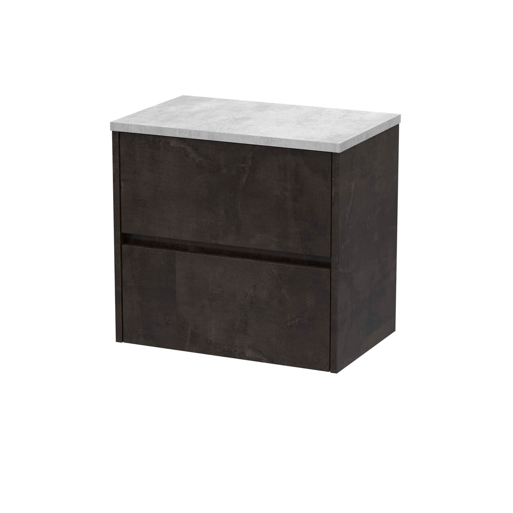 Nuie Havana 2 Drawer Wall Hung Vanity Unit With Worktop