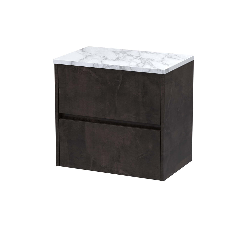 Nuie Havana 2 Drawer Wall Hung Vanity Unit With Worktop