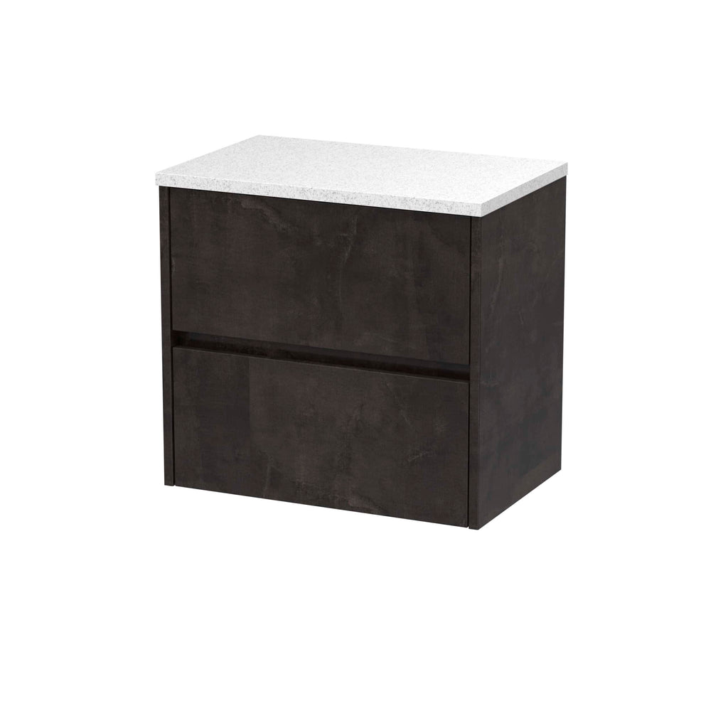 Nuie Havana 2 Drawer Wall Hung Vanity Unit With Worktop
