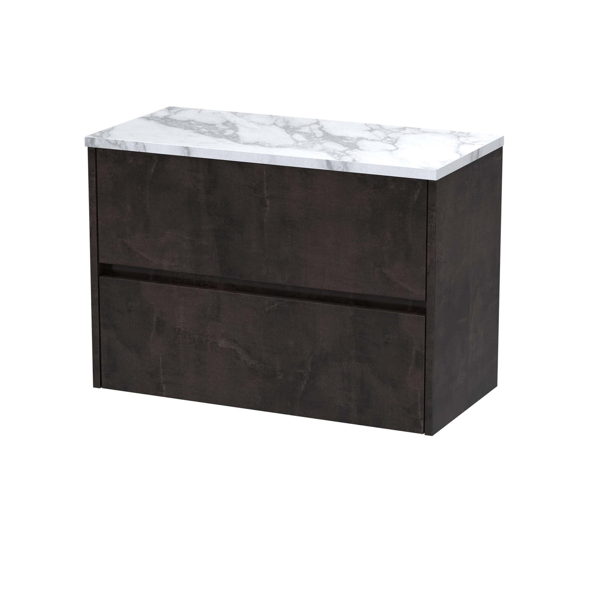 Nuie Havana 2 Drawer Wall Hung Vanity Unit With Worktop