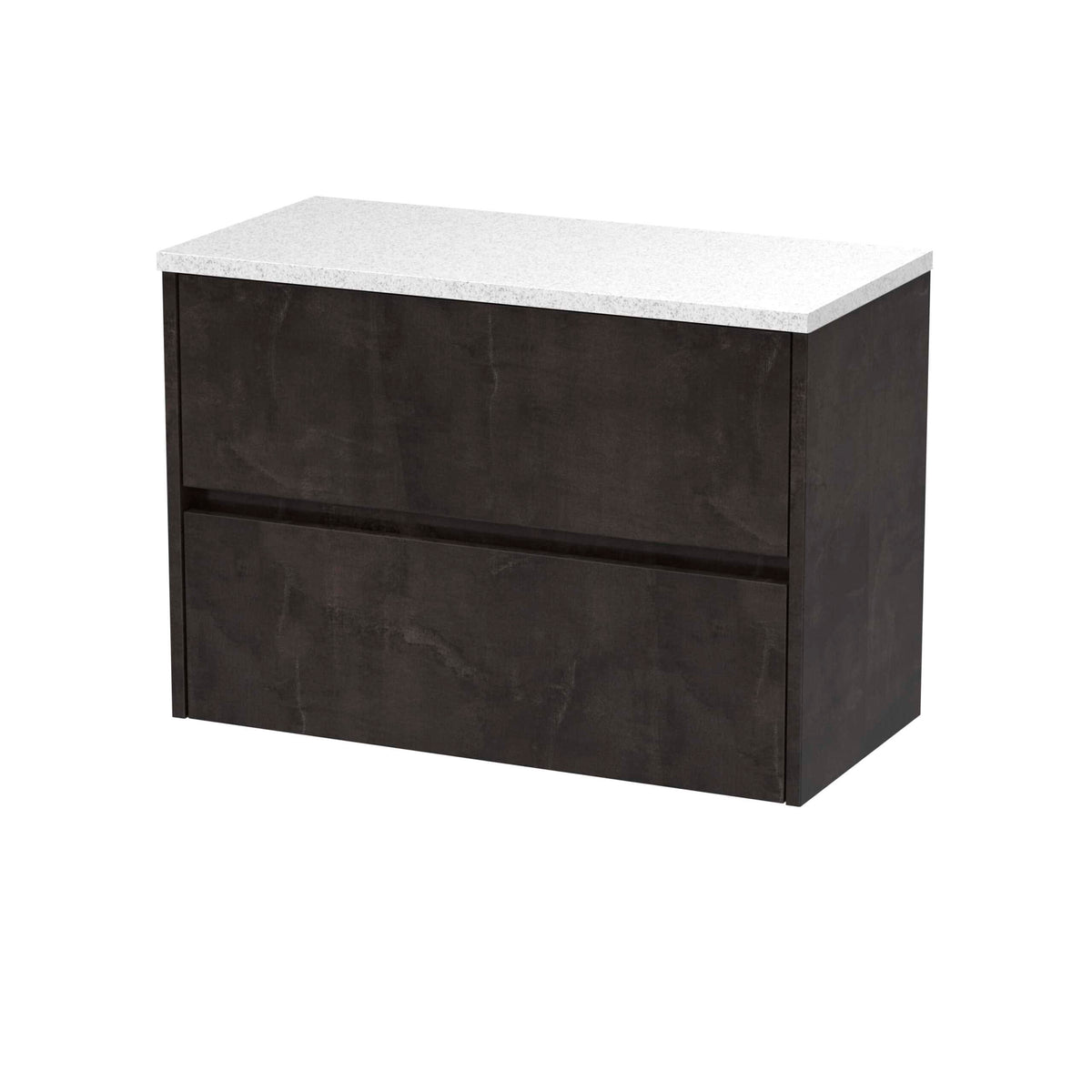 Nuie Havana 2 Drawer Wall Hung Vanity Unit With Worktop