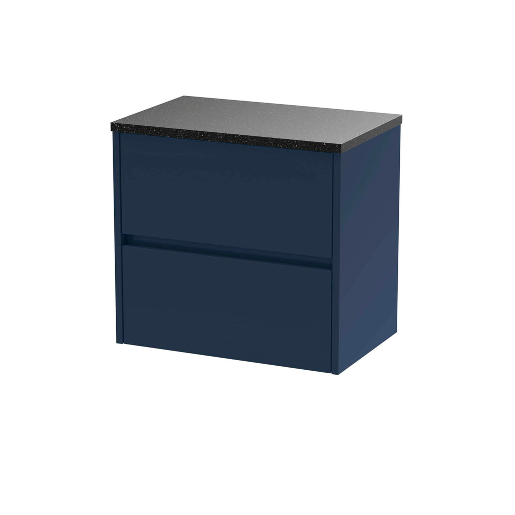 Nuie Havana 2 Drawer Wall Hung Vanity Unit With Worktop
