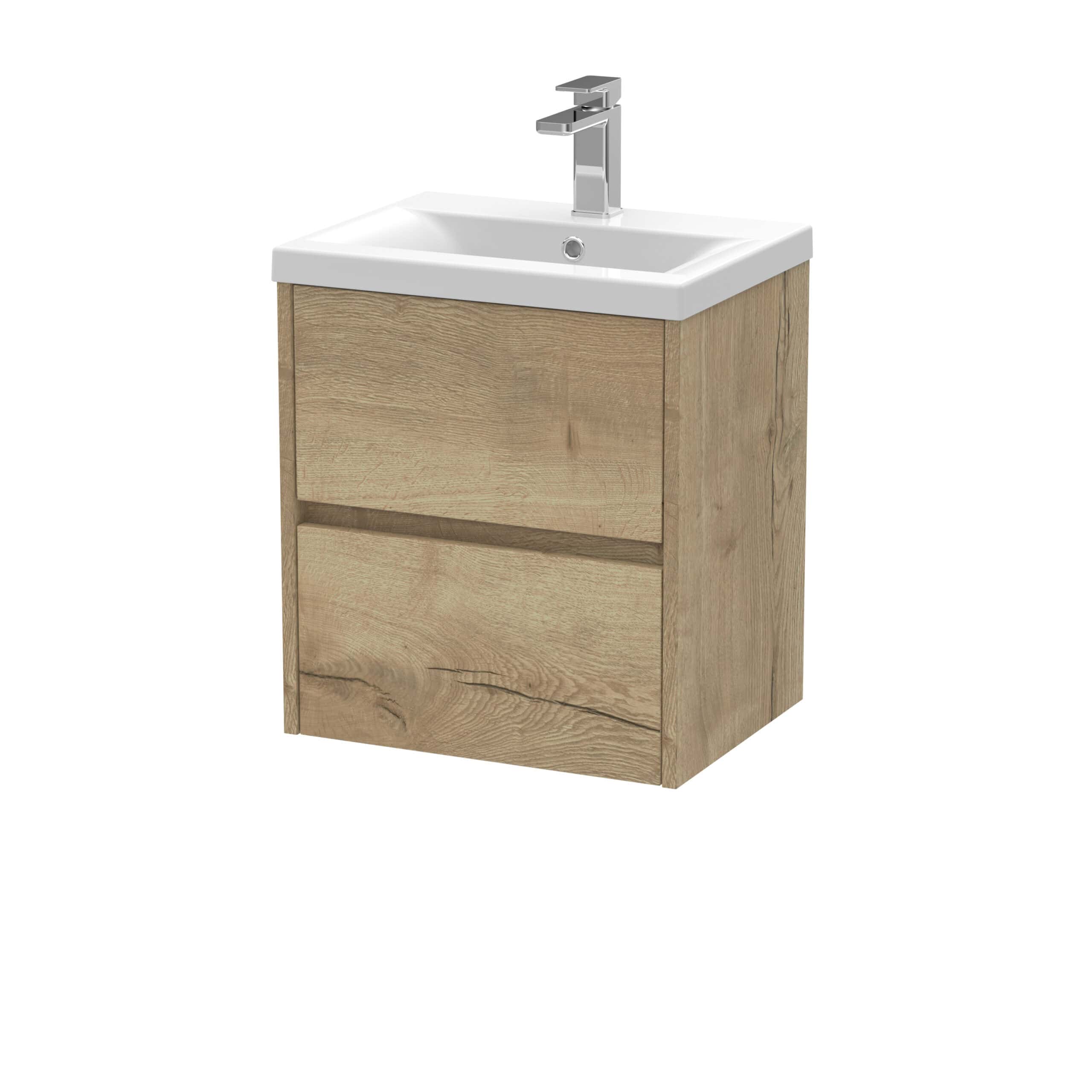 Modern wooden bathroom vanity with integrated sink and chrome faucet for contemporary bathroom design. Perfect for stylish and functional bathroom storage solutions.