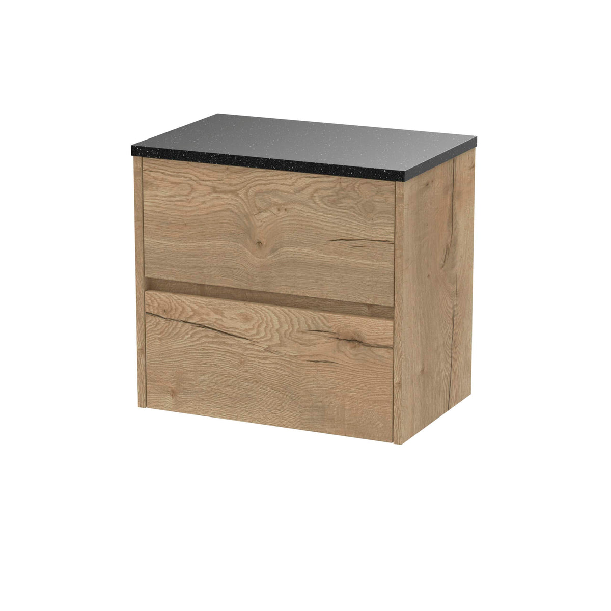 Nuie Havana 2 Drawer Wall Hung Vanity Unit With Worktop