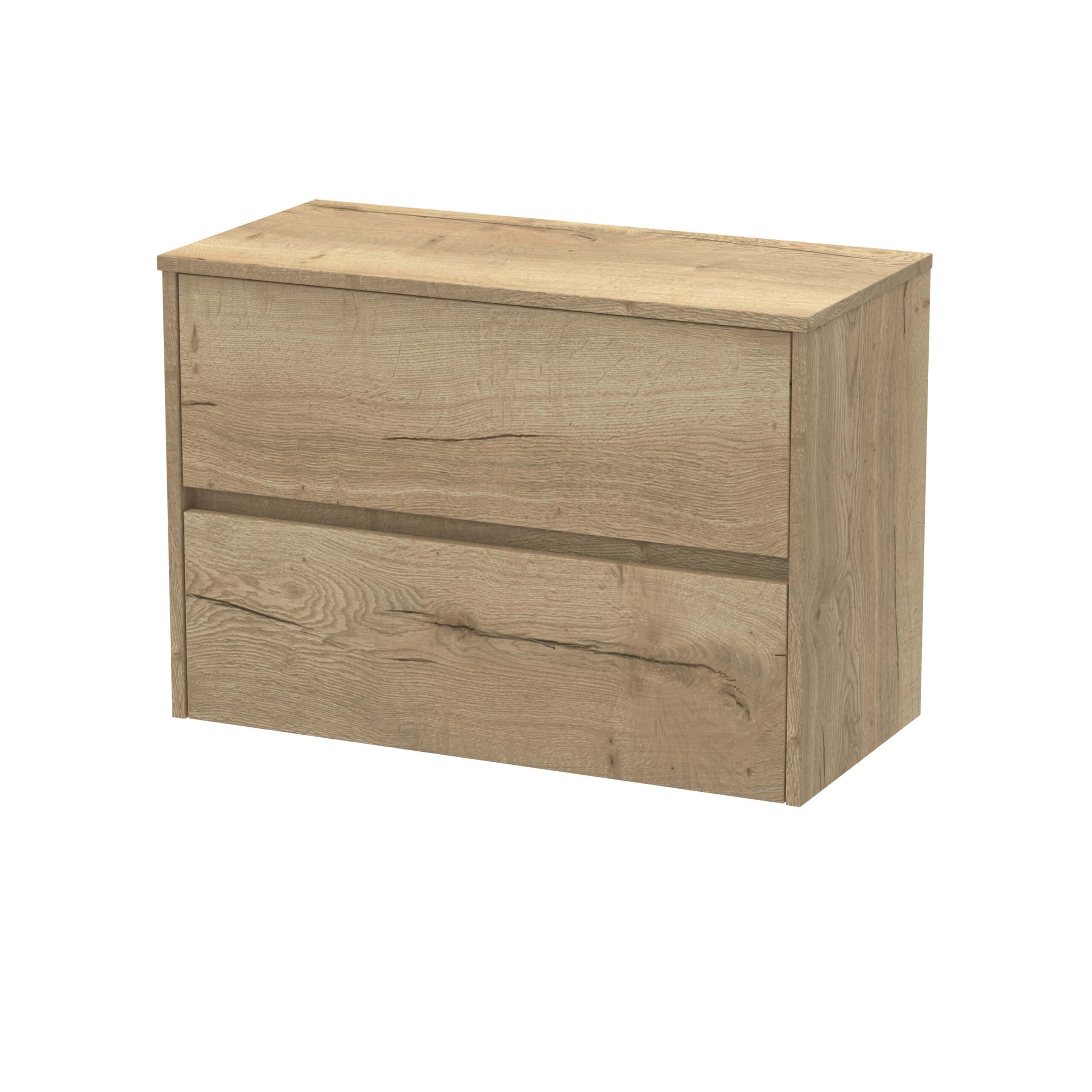 Rustic wooden bathroom storage drawer unit with a natural finish, perfect for modern and country-style bathrooms, offering ample space for toiletries and accessories.