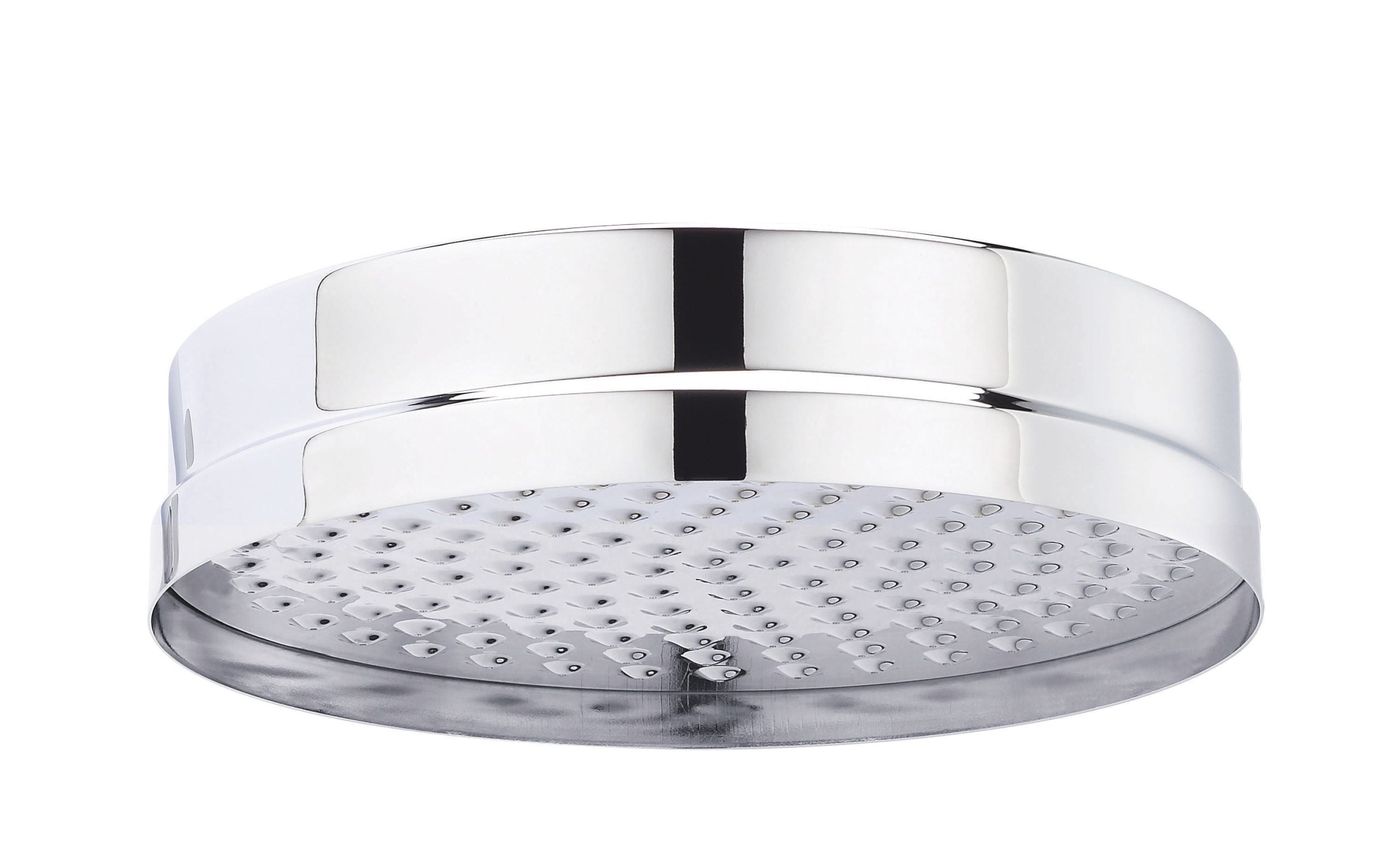 Sleek modern chrome shower head with multiple water outlets for a luxurious bathing experience.