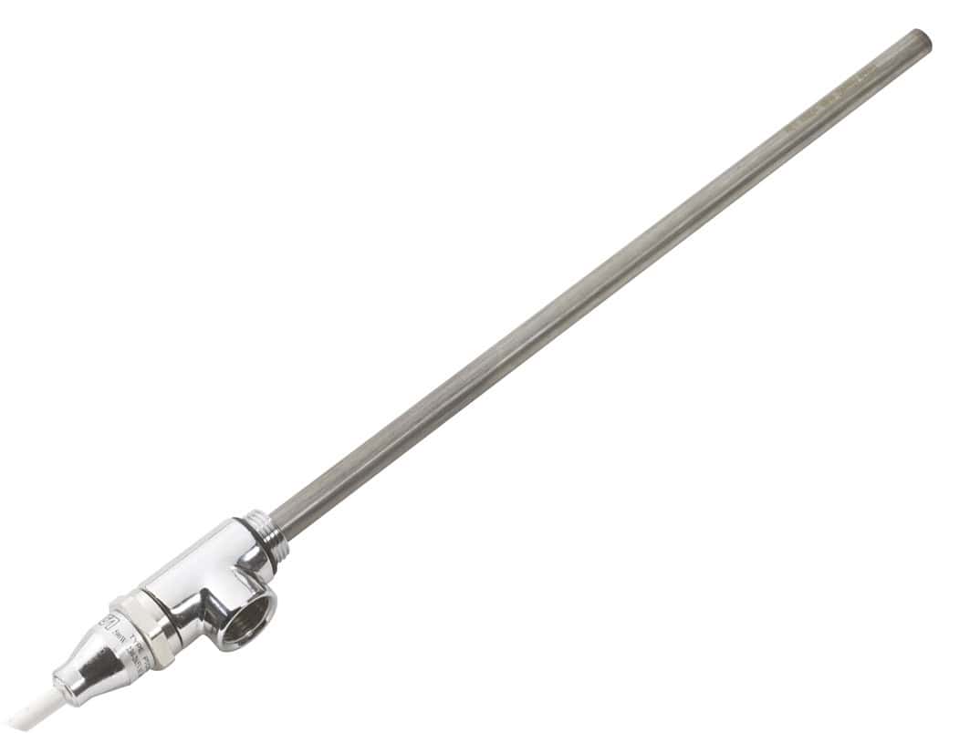 Stainless steel bathroom tap spout for Bubly Bathrooms, ideal for a modern and durable sink or bath fixture.