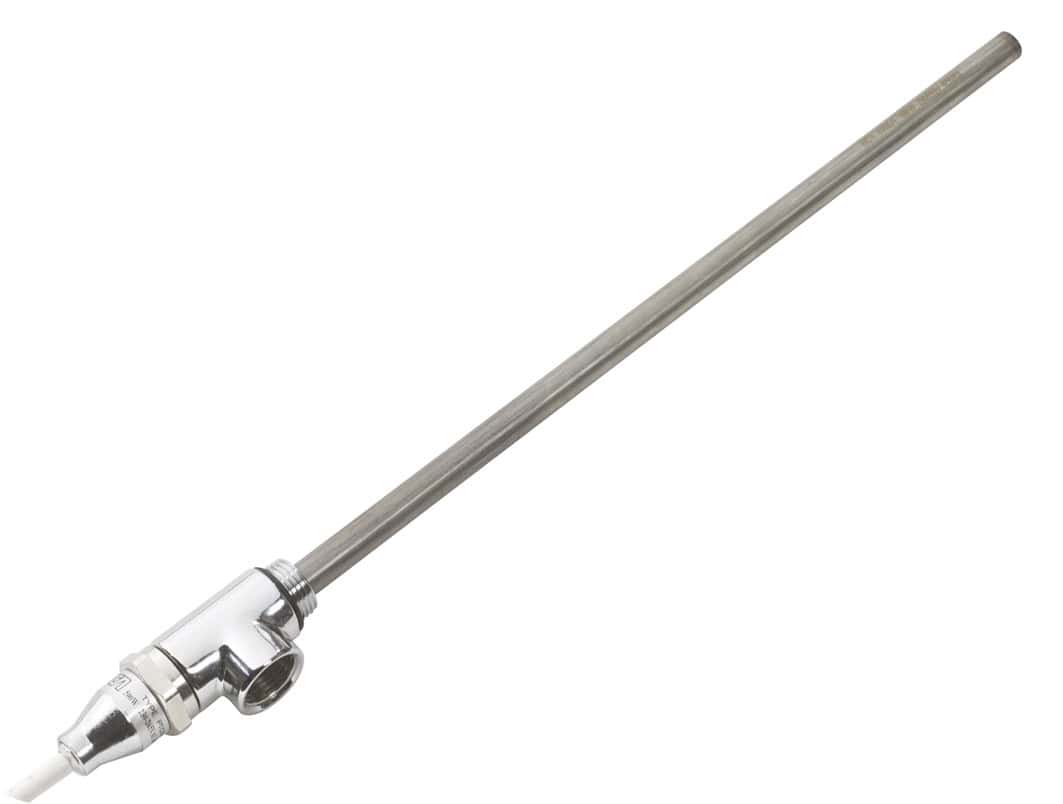 Stainless steel tap handle for bathroom fixtures and plumbing, durable and corrosion-resistant. Suitable for high-quality bubly bathroom installations.