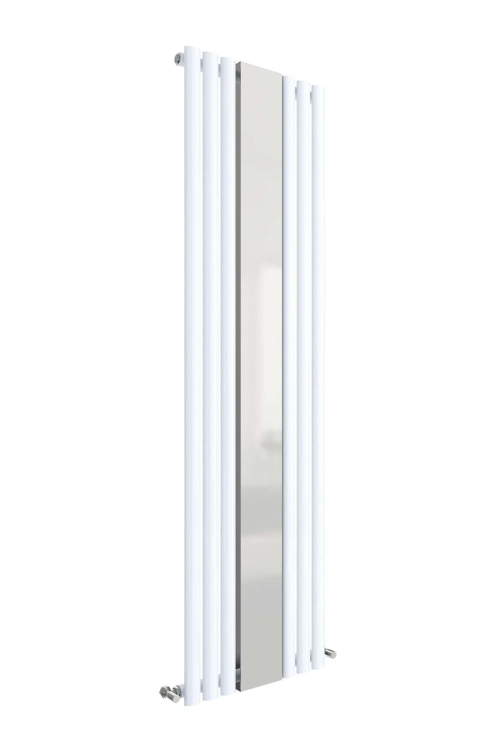 Illuminated vertical radiator with modern design, perfect for contemporary bathrooms, offering efficient heating and stylish appeal. Ideal for luxury bathroom decor and space-saving heating solutions.