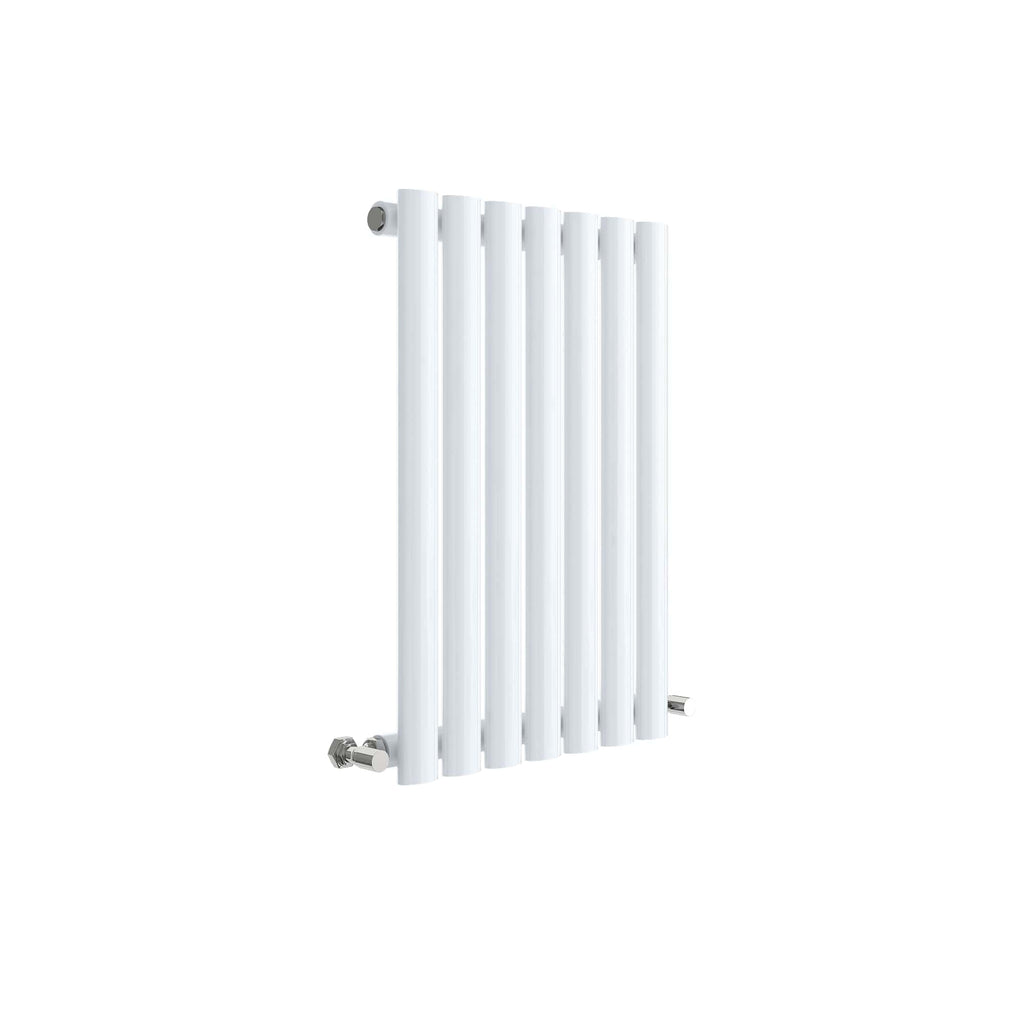 Modern white vertical designer radiator for bathrooms and heating spaces, sleek and efficient bath radiator, ideal for Budapest and UK bathrooms, stylish and functional heating solution.