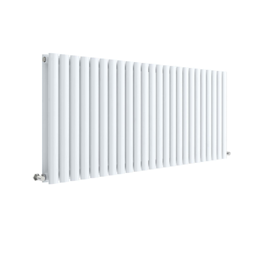 White modern vertical radiator for bathroom heating, featuring a sleek and minimalist design, perfect for contemporary bathroom interiors and efficient heating solutions.