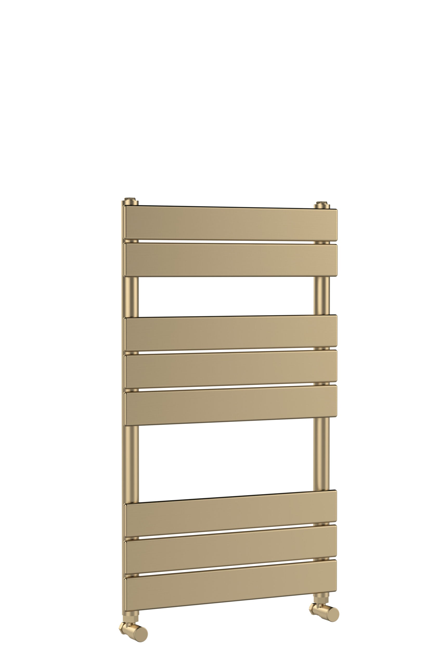 Fabulous modern beige towel radiator with horizontal panels, ideal for contemporary bathrooms, offering stylish heating and towel drying solutions.