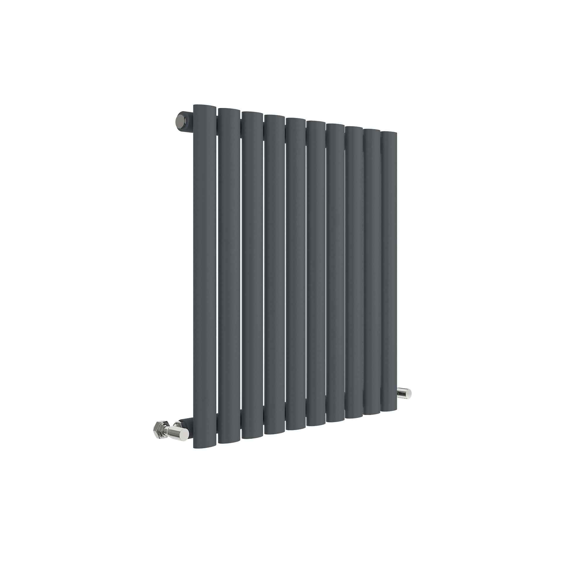 Stylish black vertical radiator for modern bathrooms, providing efficient heating and contemporary design. Ideal for enhancing bathroom decor while offering excellent radiator performance.