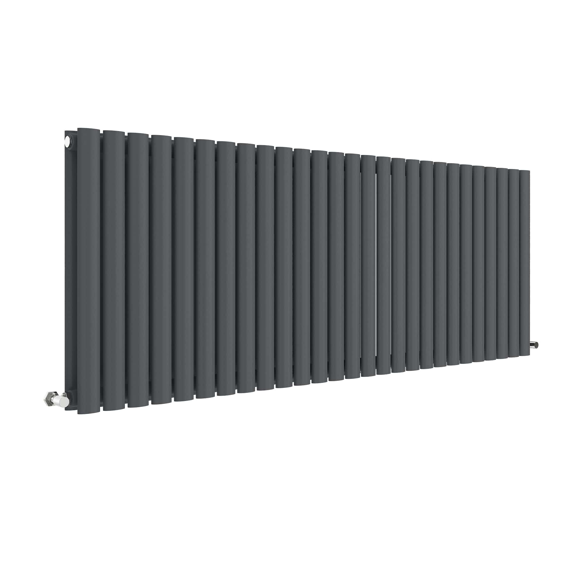 Modern black metal panel radiator suitable for contemporary bathroom heating solutions. Sleek, efficient, and stylish, it adds both functionality and aesthetic appeal to your bathroom space.