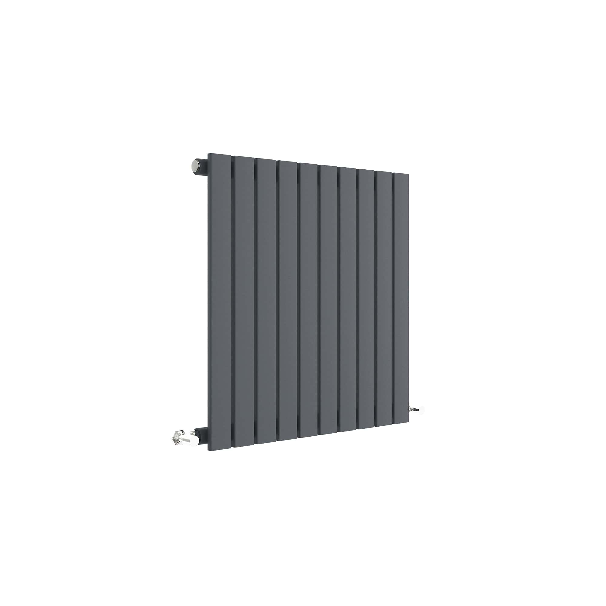 Modern grey vertical radiator suitable for contemporary bathrooms and heating solutions. Elegant design, efficient heating, and durable finish to complement your bathroom decor.