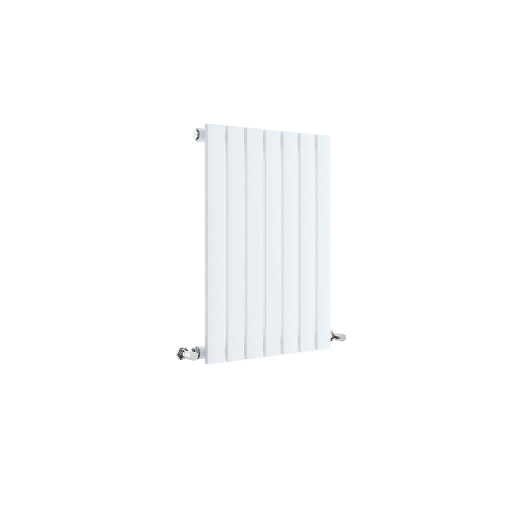 Radiator from Bubly Bathrooms, modern white vertical panel heating radiator, ideal for contemporary bathroom or living room heating solutions.
