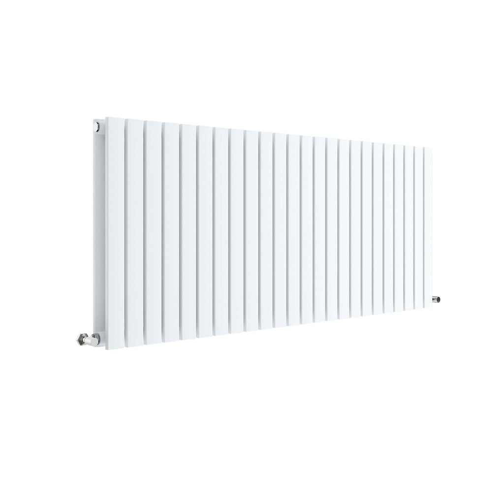 Modern white convector radiator suitable for contemporary bathrooms and heating solutions.