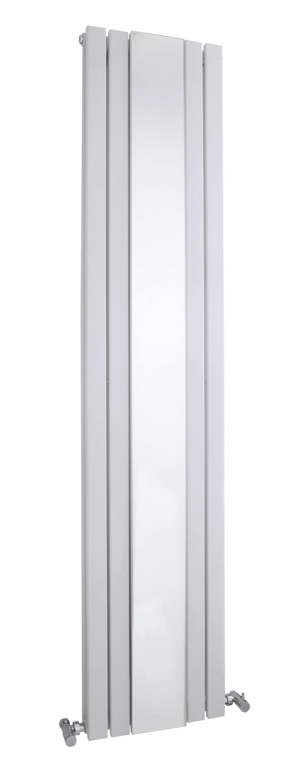 Nuie Sloane Double Panel Vertical Designer Radiator - Satin White