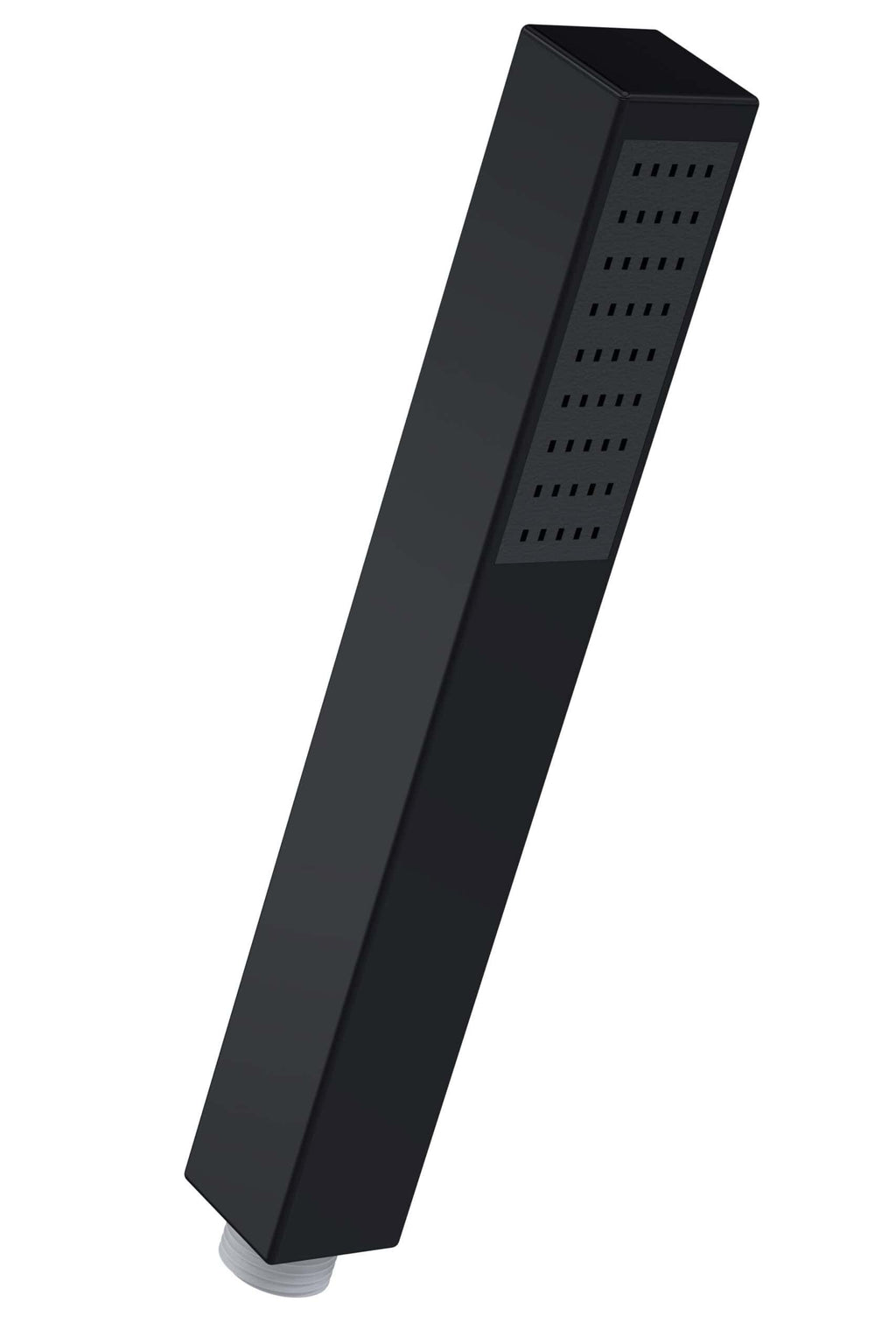 Sleek black shower head, durable bathroom fixture for modern shower systems.