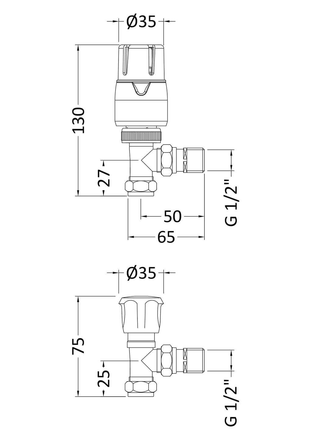 High-quality bathroom valve technical drawing for Bubly Bathrooms, showing precise measurements for plumbing fixtures, ideal for bathroom design and installation projects in the UK.