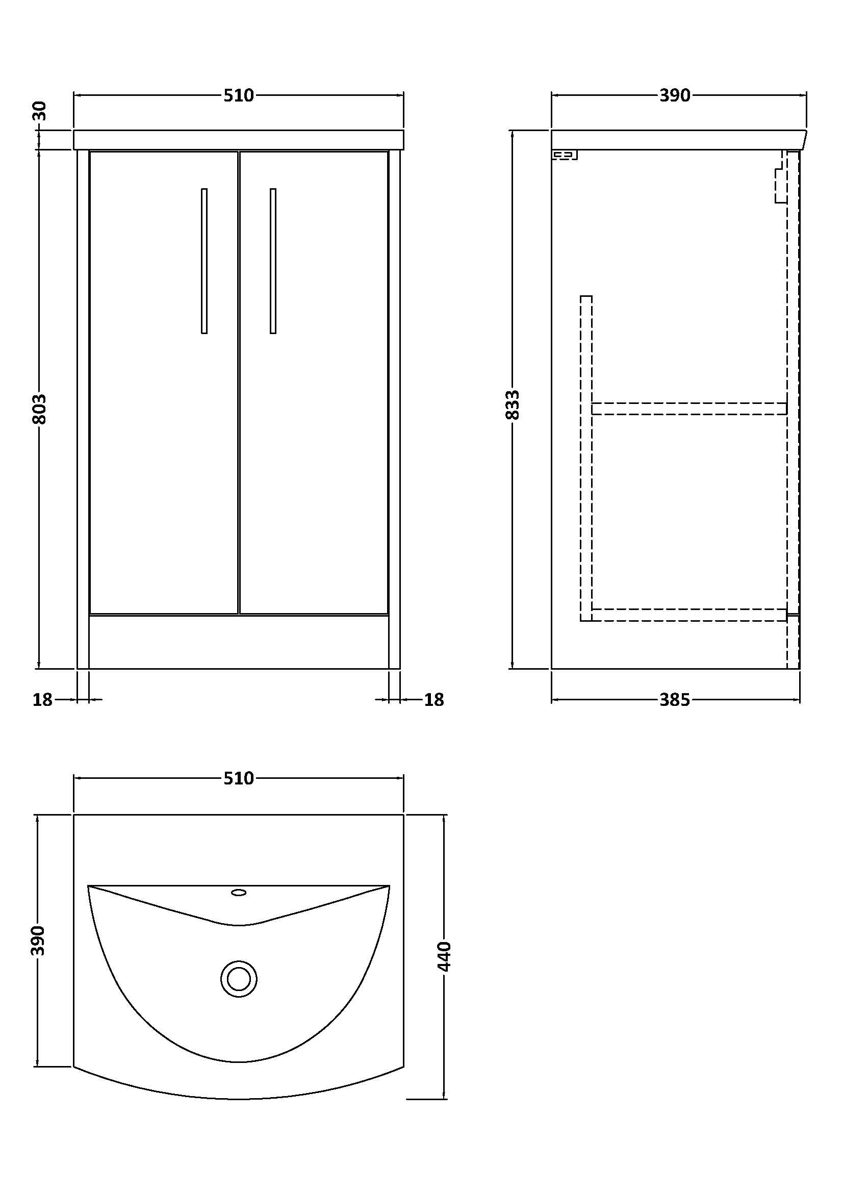 Modern bathroom cabinet with sleek design and ample storage space. Ideal for contemporary bathrooms, featuring clean lines and durable materials. Perfect for organising toiletries and bathroom essentials.